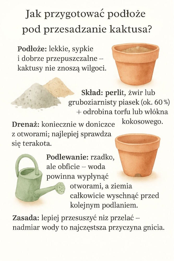 jak rozmnożyć kaktusa - wybór podłoża 