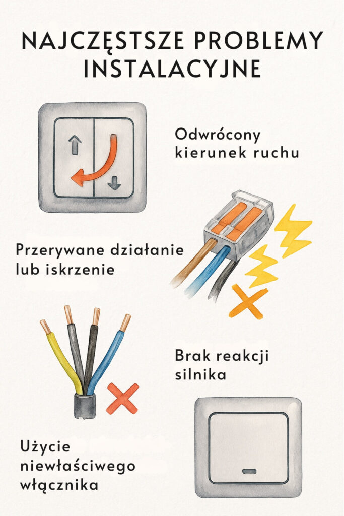 problemy podczas podłączania instalacji