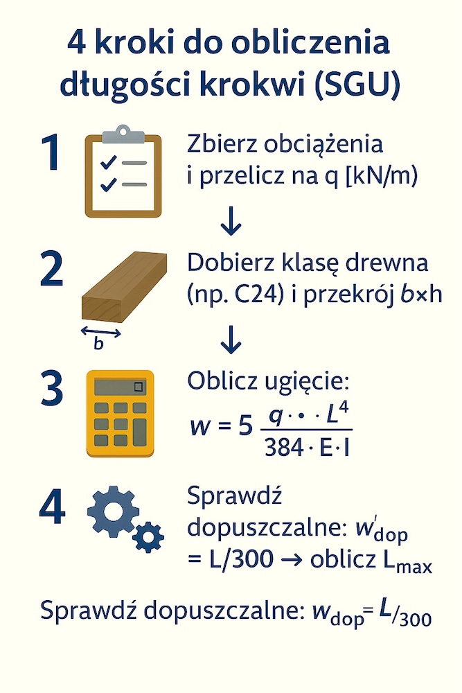 jak obliczyć długość krokwi - wyjaśnienie 