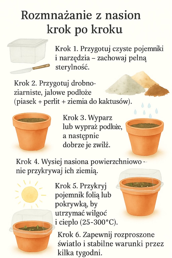 jak rozmnażać kaktusa z nasion - instrukcja 