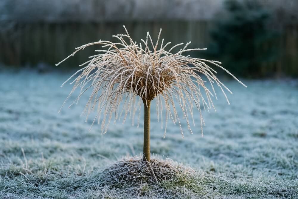 zimowanie wierzby hakuro bez liści 