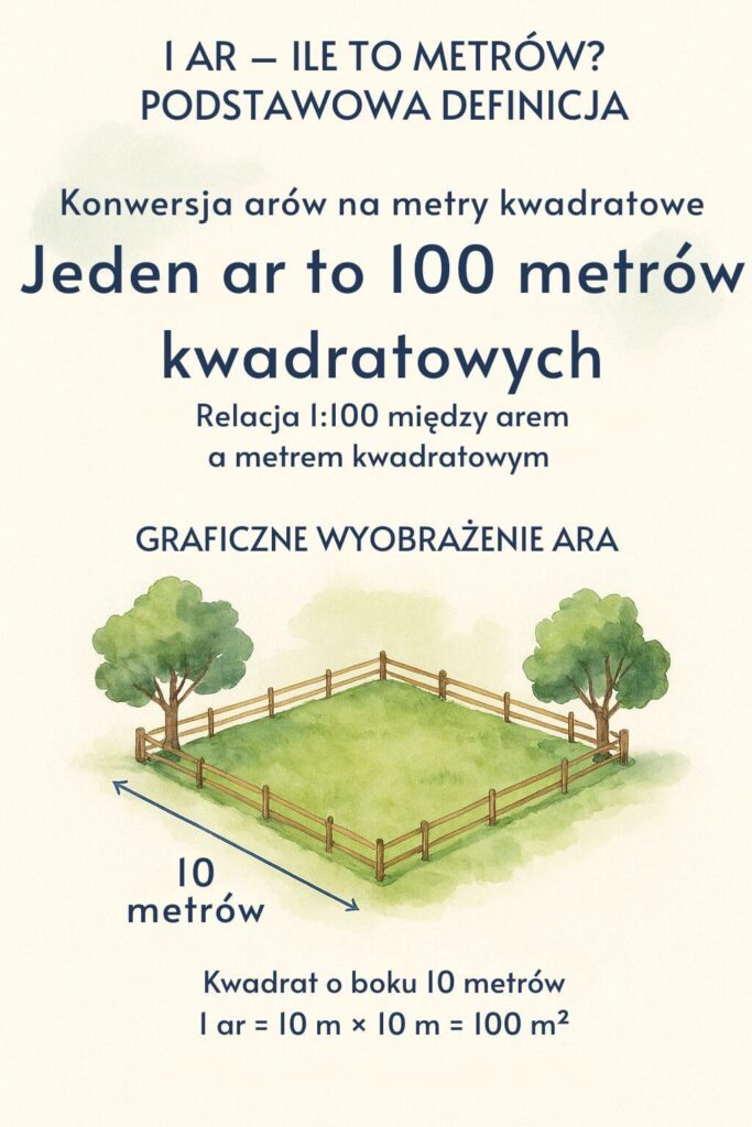 1 ar – ile to metrów? Przelicznik i definicja 