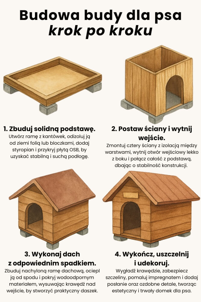 budowa budy dla psa - instrukcja krok po kroku