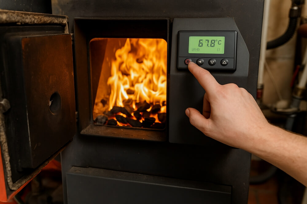 jak ustawić piec na ekogroszek z podajnikiem ślimakowym na przykładzie kluczowych parametrów