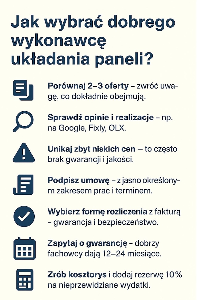 jak wybrać dobrrego wykonawcę - wskazówki 
