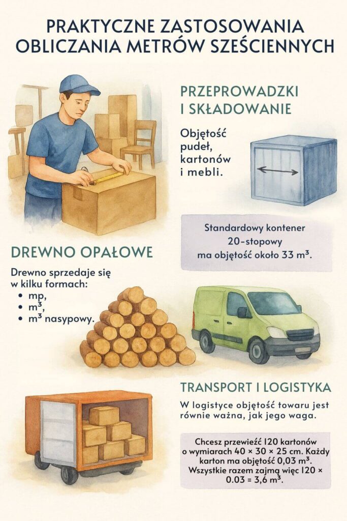 Praktyczne zastosowania obliczania metrów sześciennych