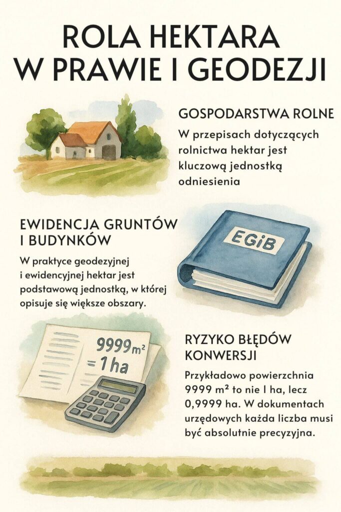 Rola hektara w prawie i geodezji 