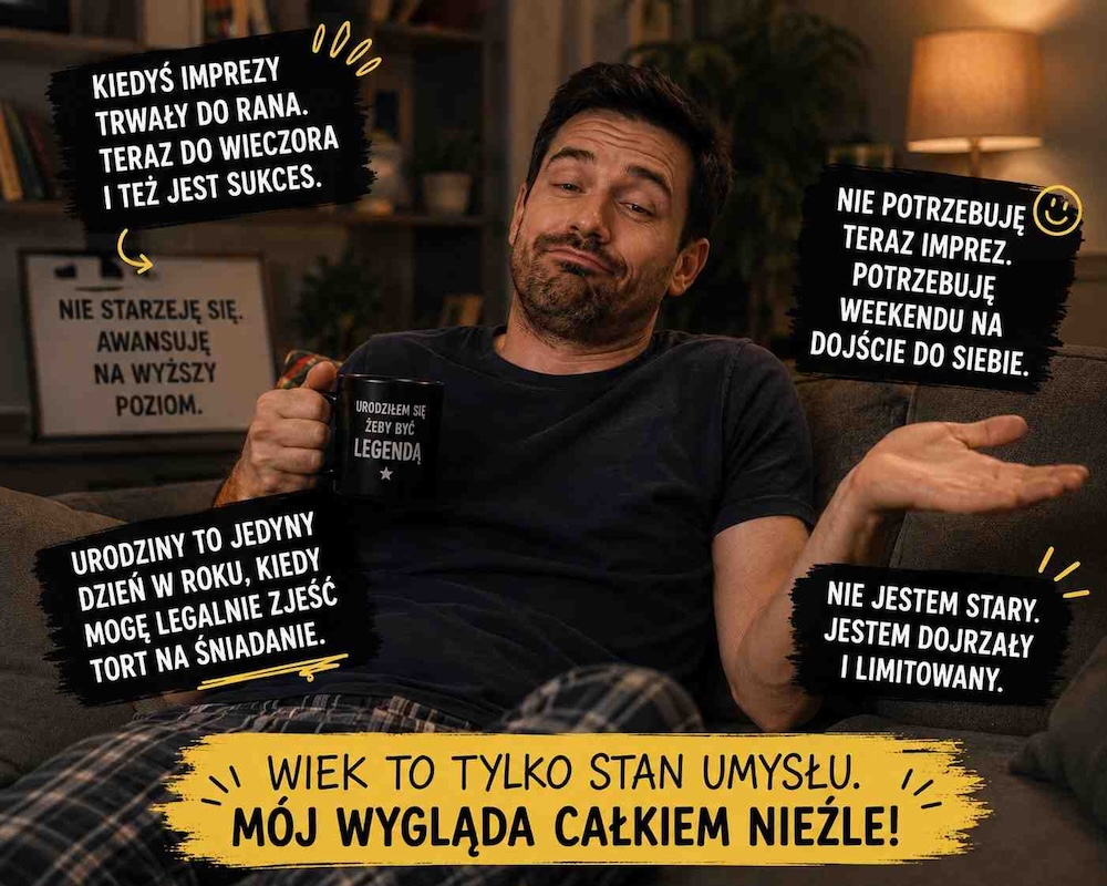 memy - śmieszne podziękowania za życzenia urodzinowe a fb z uśmiechniętym facetem 