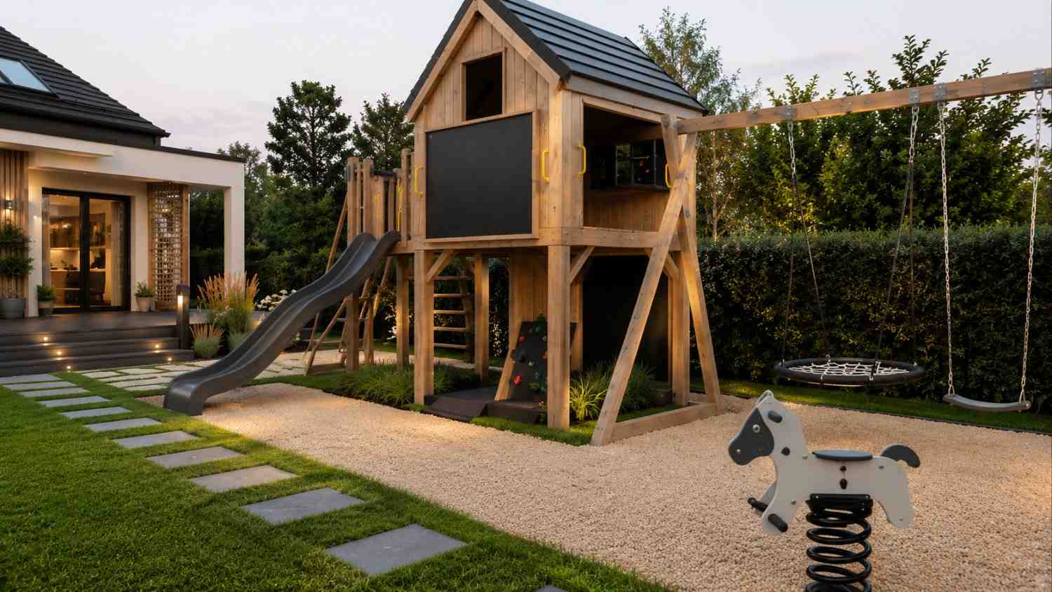 Nowoczesny plac zabaw w ogrodzie – planowanie, projektowanie, budowa, inspiracje 