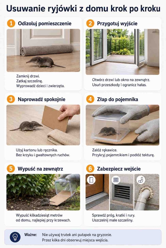 ryjówka w domu - jak usunąć
