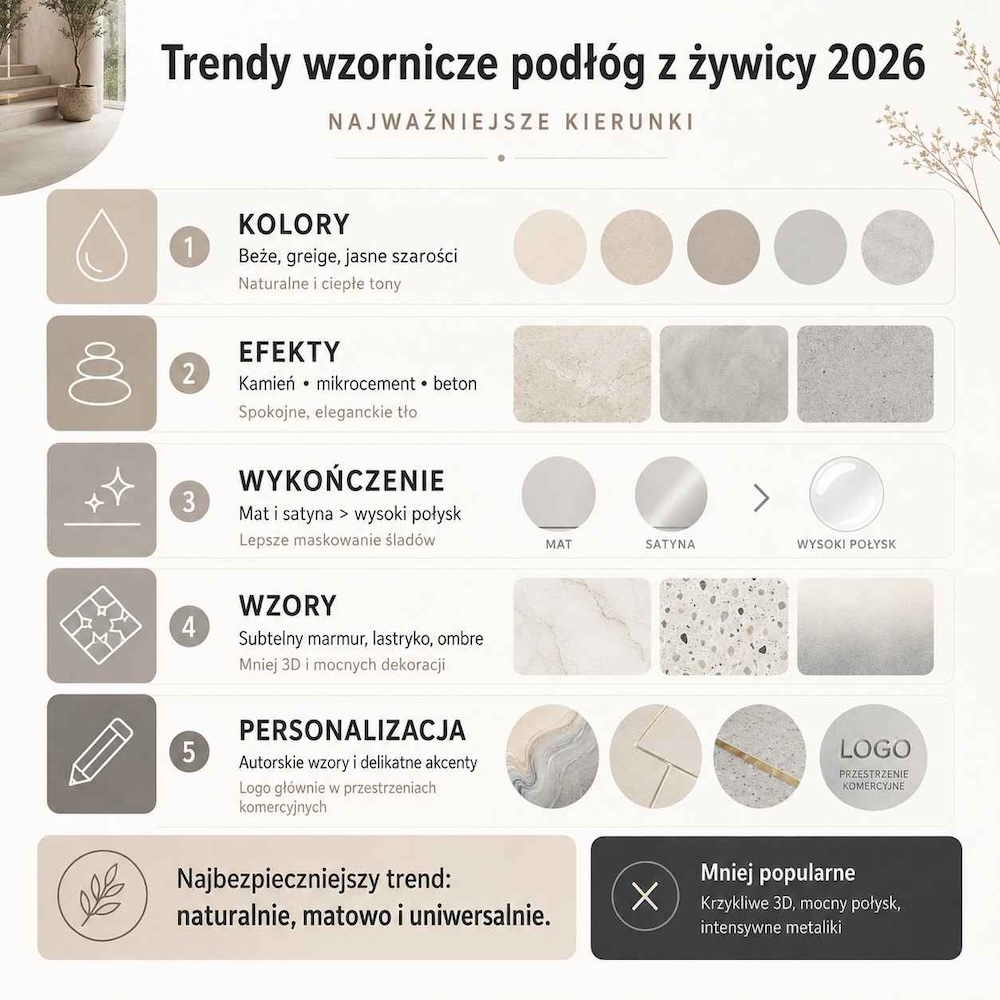 modne wzory podłóg z żywicy 