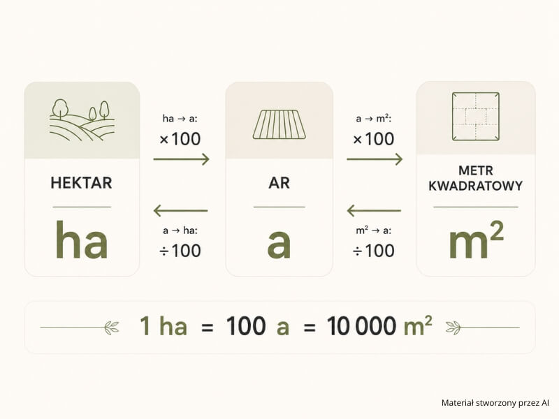 1 hektar – ile to arów i metrów kwadratowych